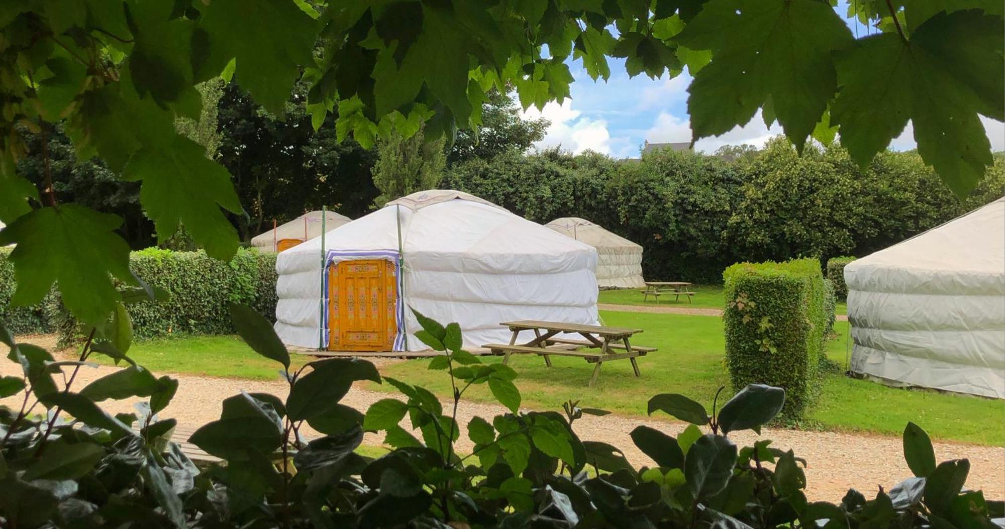 Camping Kerlaudy Mer Et Yourtes Plouenan ภายนอก รูปภาพ